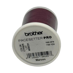Brother Maroon 100% Polyester Color Fast, High Shine Embroidery Thread ETP0025
