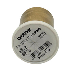 Brother Exotic Gold 100% Polyester Color Fast, High Shine Embroidery Thread ETP01139