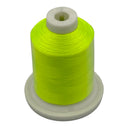 Brother Neon Yellow 100% Polyester Color Fast, High Shine Embroidery Thread ETP01166