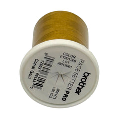 Brother Corral Gold 100% Polyester Color Fast, High Shine Embroidery Thread ETP01200