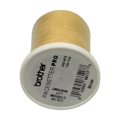 Brother Straw 100% Polyester Color Fast, High Shine Embroidery Thread ETP01096