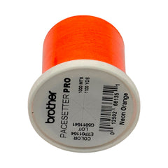 Brother Neon Orange 100% Polyester Color Fast, High Shine Embroidery Thread ETP01164