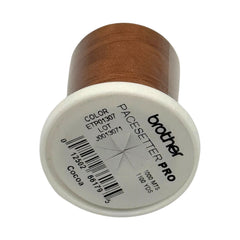 Brother Highlight Cocoa 100% Polyester Color Fast, High Shine Embroidery Thread ETP9185