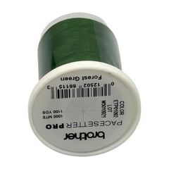 Brother Forest  Green 100% Polyester Color Fast, High Shine Embroidery Thread ETP01092