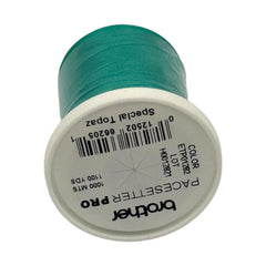 Brother Special Topaz 100% Polyester Color Fast, High Shine Embroidery Thread ETP01282