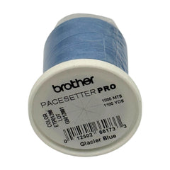 Brother Glacier Blue 100% Polyester Color Fast, High Shine Embroidery Thread ETP01288
