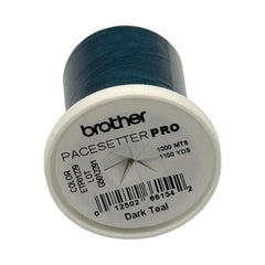 Brother Dark Teal 100% Polyester Color Fast, High Shine Embroidery Thread ETP01229