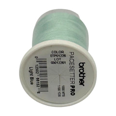 Brother Light Blue 100% Polyester Color Fast, High Shine Embroidery Thread ETP01226