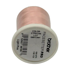 Brother Light Pink 100% Polyester Color Fast, High Shine Embroidery Thread ETP01244