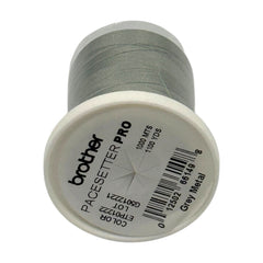 Brother Grey Metal 100% Polyester Color Fast, High Shine Embroidery Thread ETP01222