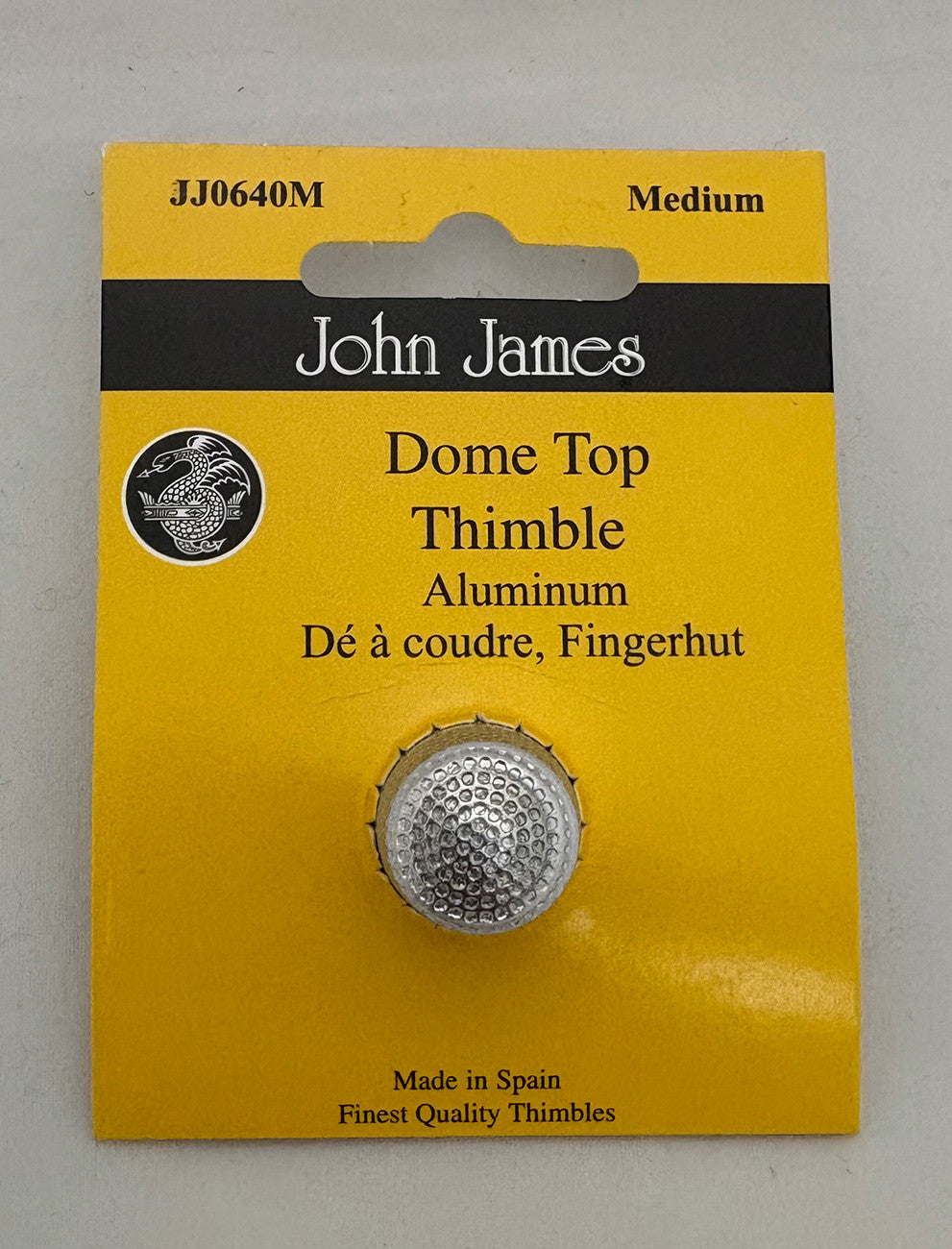 Colonial Needle Dome Top Aluminum Thimble – Medium