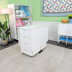 Kookaburra Sewing Cabinet & Cutting Table - Ash White, Teak or Grey