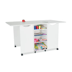 Kookaburra Sewing Cabinet & Cutting Table - Ash White, Teak or Grey