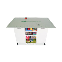 Kookaburra Sewing Cabinet & Cutting Table - Ash White, Teak or Grey