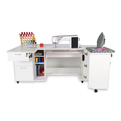 Arrow Kangaroo Sydney XL Sewing & Quilting Cabinet, Hydraulic + Dual-Rail Electric