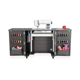 Bandicoot Sewing Cabinet - Ash White, Teak and Grey