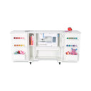 Bandicoot Sewing Cabinet - Ash White, Teak and Grey