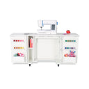 Bandicoot Sewing Cabinet - Ash White, Teak and Grey