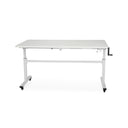 Tasmanian Adjustable Height Sewing Table - Ash White