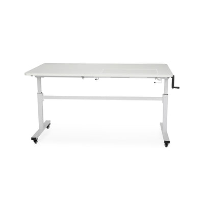 Tasmanian Adjustable Height Sewing Table - Ash White