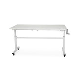 Tasmanian Adjustable Height Sewing Table - Ash White