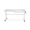 Tasmanian Adjustable Height Sewing Table - Ash White