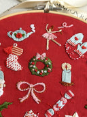 MakeBox & Co. The 24 Days of Advent Embroidery Kit, 9" Hoop (KT001-87109)