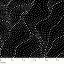 Land of Utopia Black Australian Aboriginal cotton fabric by Anna Pitjara, M&S Textiles LUTB