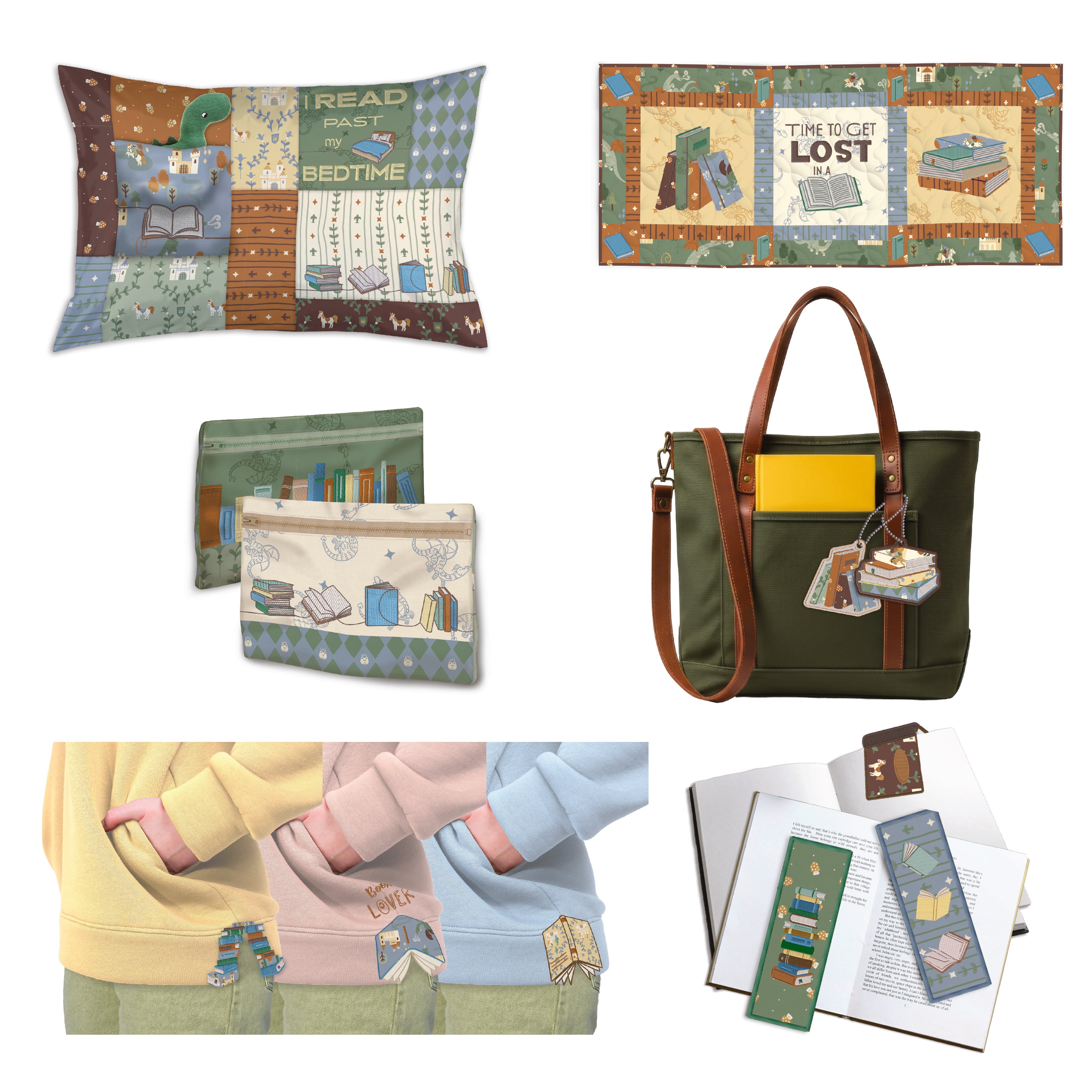 Riley Blake Stitch Your Book Nook Machine Embroidery USB
