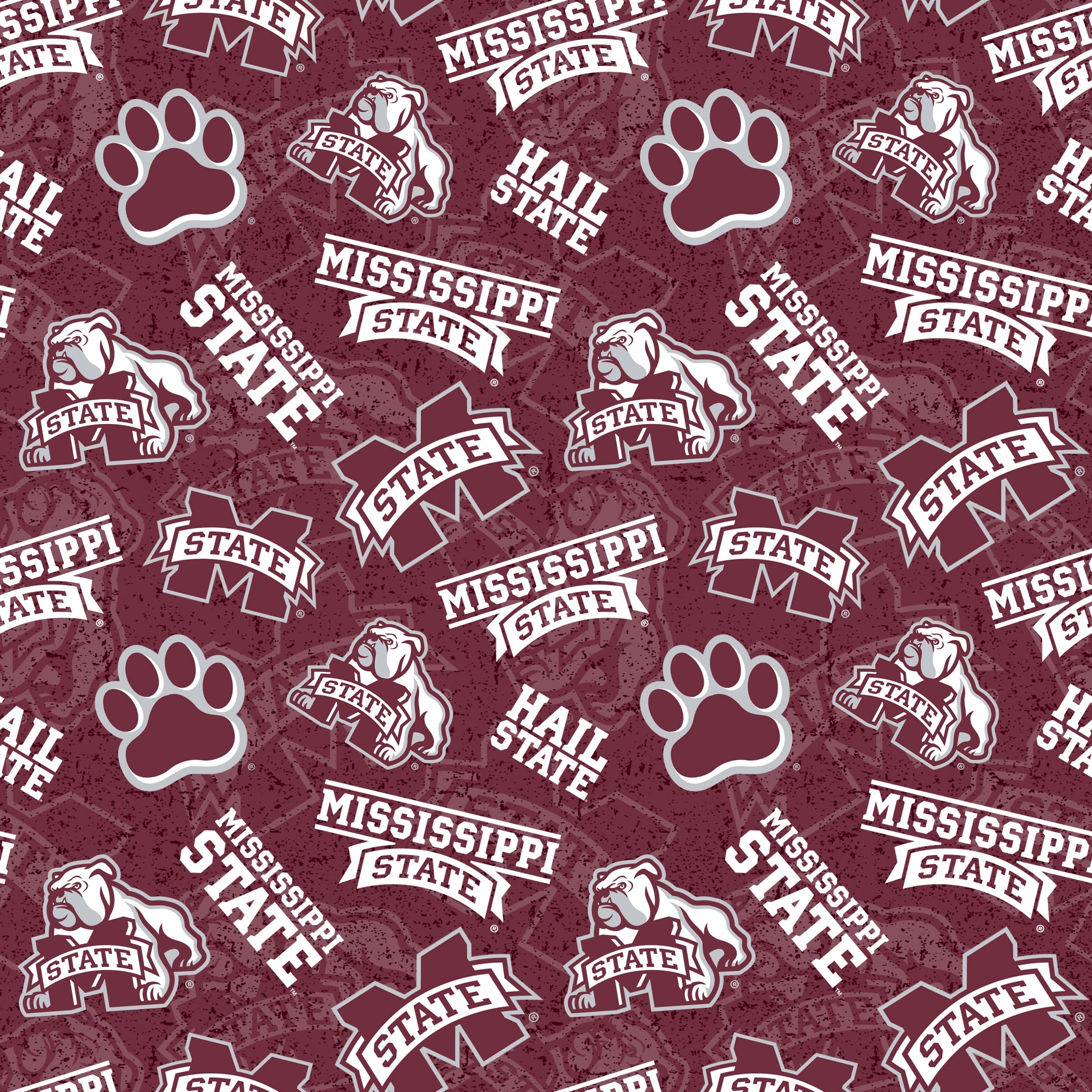 NCAA Mississippi State Bulldogs MSST-1178 Tone on Tone