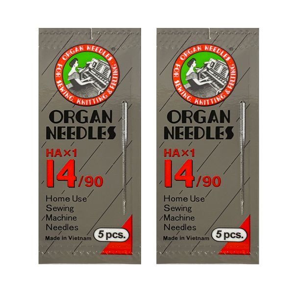 Sharp Point Needle Size 14/90 for Sewing (2 packs of 5)