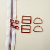 Riley Blake Minki Kim Backpack Hardware Kit Rose Gold (P178-SIKIT02)