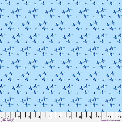Adam Trest Azul Flying South Azul quilting cotton fabric
