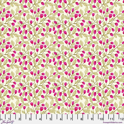 Kirsten Katz Springtime Splendour Bramble Bush Vanilla quilting cotton fabric