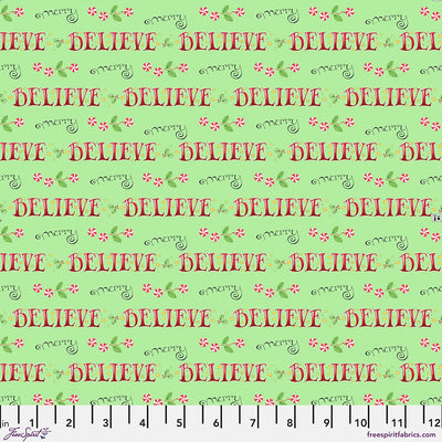 Mary Engelbreit So Much Joy Believe and Merry Lime quilting cotton fabric