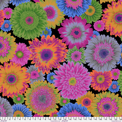 Kaffe Fassett Gerbera Daisies Dark PWPJ139.DARK quilting cotton