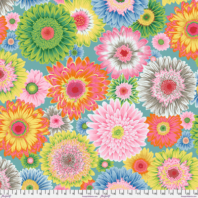 Kaffe Fassett Gerbera Daisies Pastel PWPJ139.PASTEL quilting cotton