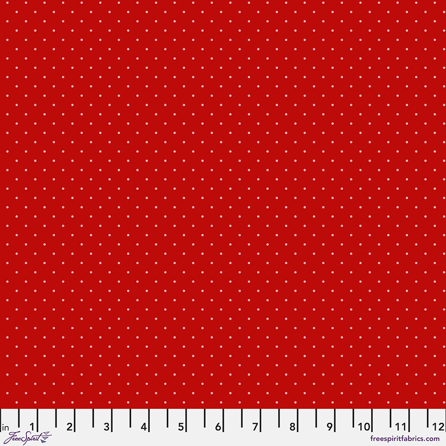 Tula Pink True Colors Tiny Dots Watermelon quilting cotton fabric