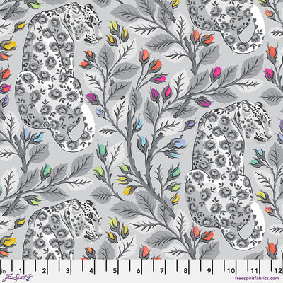 Tula Pink Graywork Beautymark Fog quilting cotton fabric