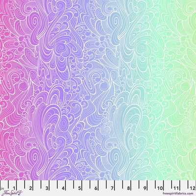 Tula Pink Floral Reef Riptide Deep Dive quilting cotton fabric