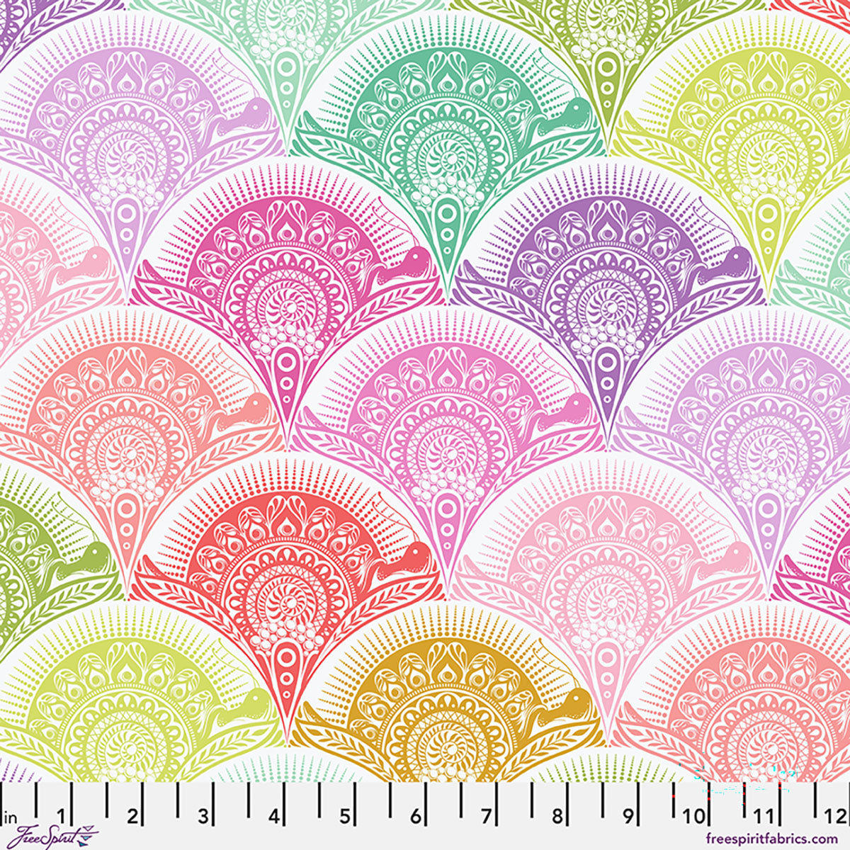 Tula Pink Prince Charming Déjà Vu Snail Scallop Sugar Rush quilting cotton fabric