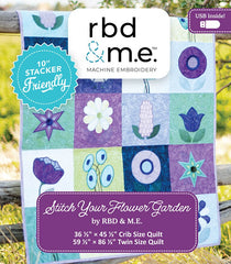 Riley Blake Machine Embroidery Stitch Your Flower Garden - Machine Embroidery Designs USB (ME100SFG26R3)