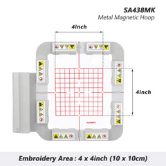 SewTech SA438MK 100x100mm magnetic hoop