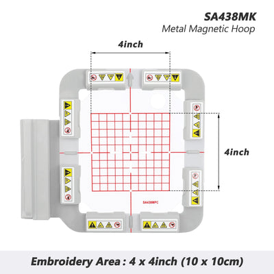 SewTech SA438MK 4x4 magnetic embroidery hoop for Brother Innov-is and Baby Lock