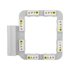 SewTech SA438MK magnetic hoop with fabric hooped