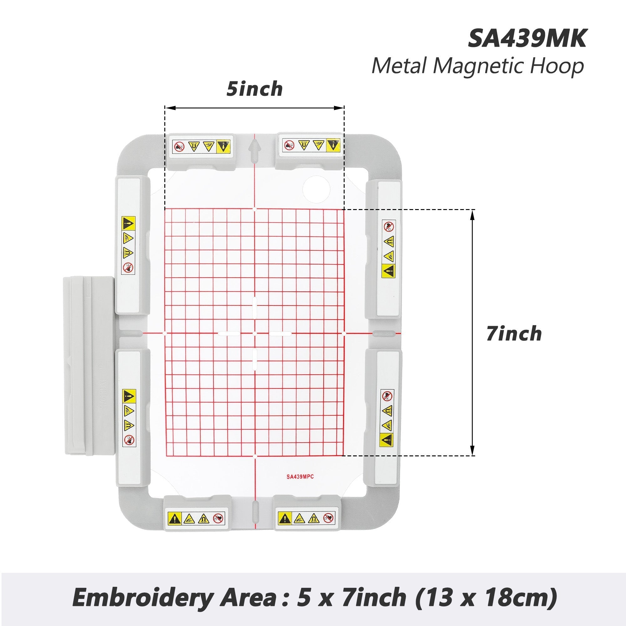 SewTech SA439MK 5x7 magnetic embroidery hoop for Brother Innov-is and Baby Lock
