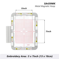 SewTech SA439MK 5x7 magnetic embroidery hoop for Brother Innov-is and Baby Lock