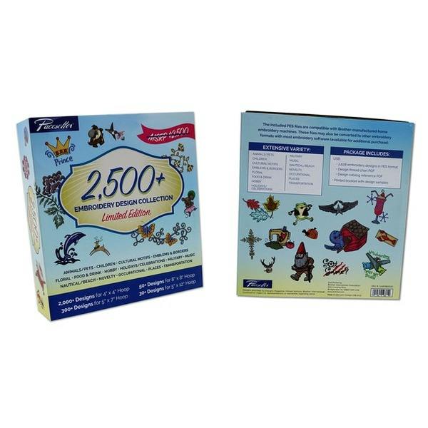 Brother 2500+ Embroidery Design Collection (USB)