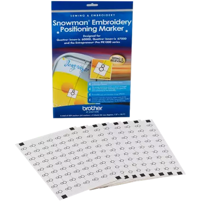 SAEPS2 Snowman Embroidery Positioning Marker