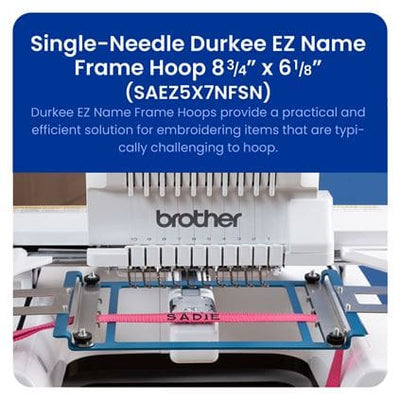 Durkee Single-Needle Name Frame Hoop 8 ¾” x 6 1/8”